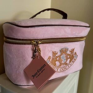 NWT! Juicy Couture Train Case / Cosmetics Case